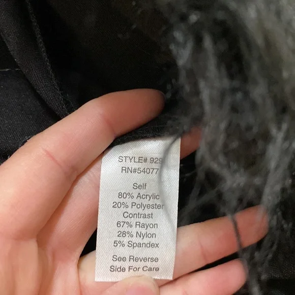 Cabi Black fuzzy vest - Picture 8 of 11